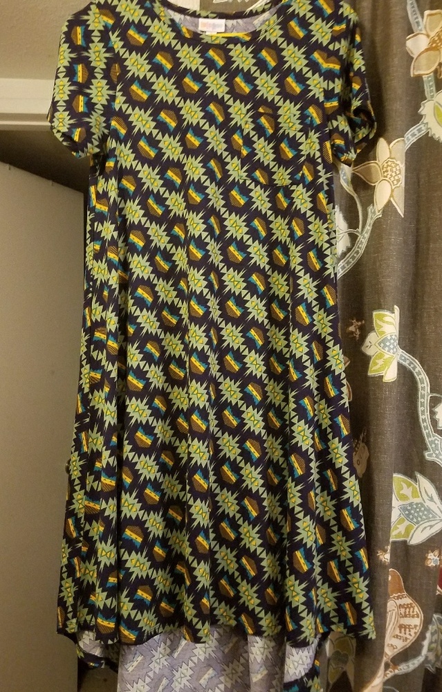 Lularoe Carly Dress, cute aztec print